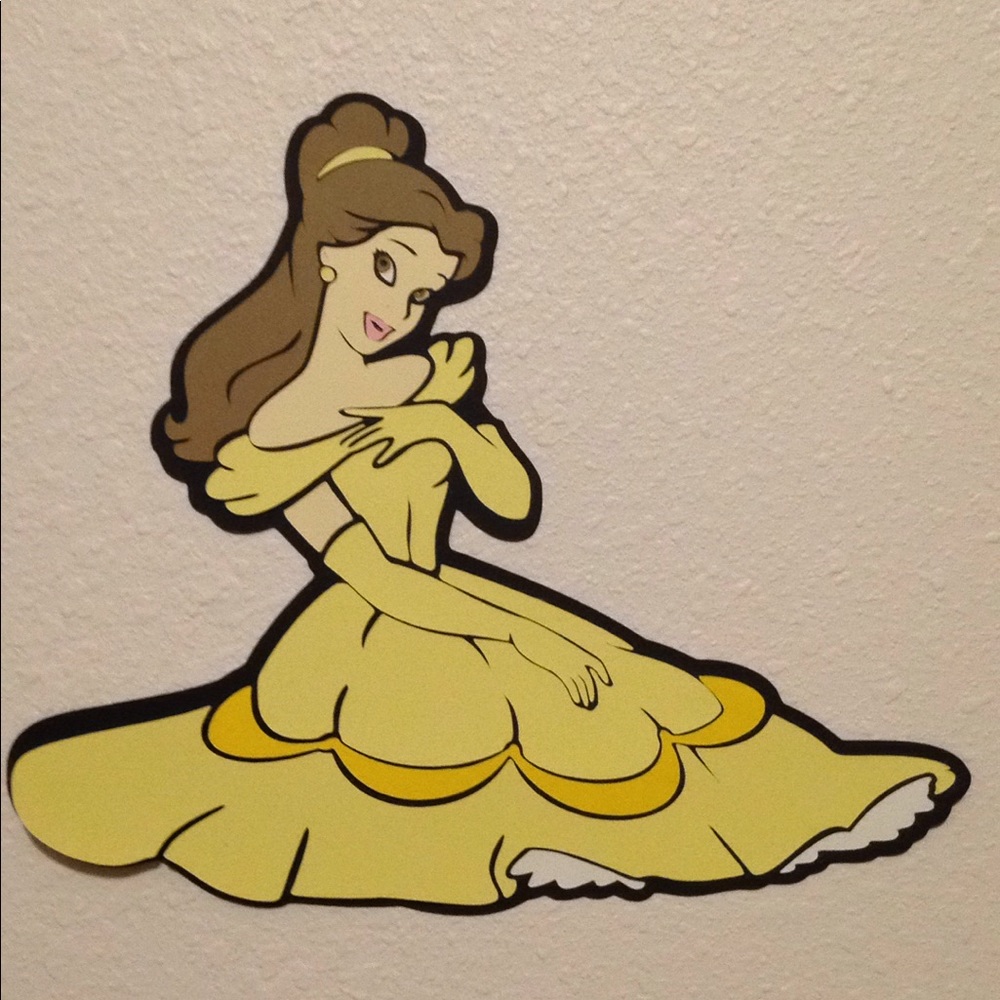 BELLE Beauty & Beast Paper Cricut Cutout Decor